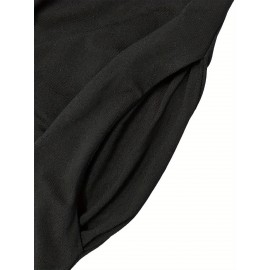 Women's Tropical Vacation Dress - Dark Grey T-Shirt Dress with Cruise Life Graphic, Short Sleeve Beach Outfit, Machine Washable Casual Summer Dress for Women, Beach Dress, Spring Fashion, Relaxed Fit, Comfortable Fabric, Travel Essentials, Holiday Outfit, Lightweight Material, Women's Fashion