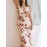 Women'S Long Slim Tank Dress Summer Sleeveless Open Back Deep V Neck Floral Print Dresses