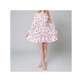 Women's Elegant Lace V-Neck Short Dress with Fitted Bodice & Flared - Mid-Length Wedding Guest Dress, Prom Dress, Special Occasion Outfit - Machine Washable (No underwire for)