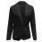 Womens Button Blazer Long Sleeve Open Front Jacket Solid Color Office Coat Blazer