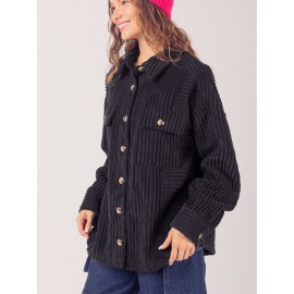 Women'S Winter Jacket - Elegant Long Sleeve Coat with Single-Breasted Button Front, Large Pockets - Warm Fall/Winter Outerwear for Everyday & Formal Events - SCACTO Women'S