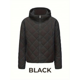 Women'S Fitted Hooded Coat with Pockets | Adjustable Drawstring Hood, Lightweight and Comfortable, Solid Color, Ideal for Autumn and Winter